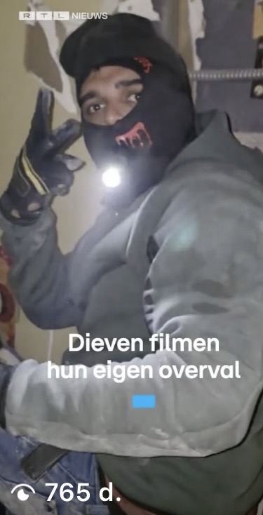 RTL Nieuws , Dieven filmen hun eigen overval