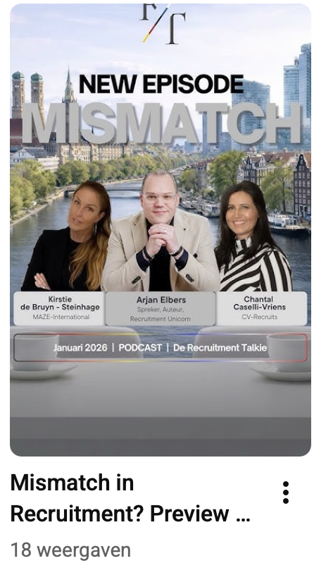 De Recruitment Talkie , 18 views voor optimalisatie
